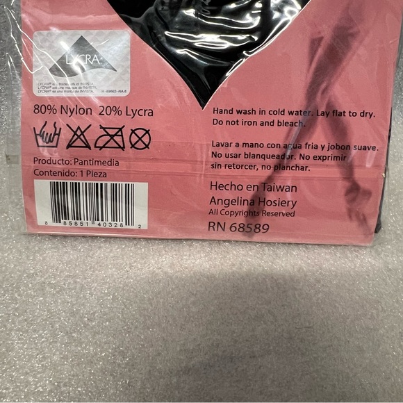 Angelina Black Ballet Lycra Tights Girl size 7-10 Professional Grade Style 248JR - Picture 5 of 6